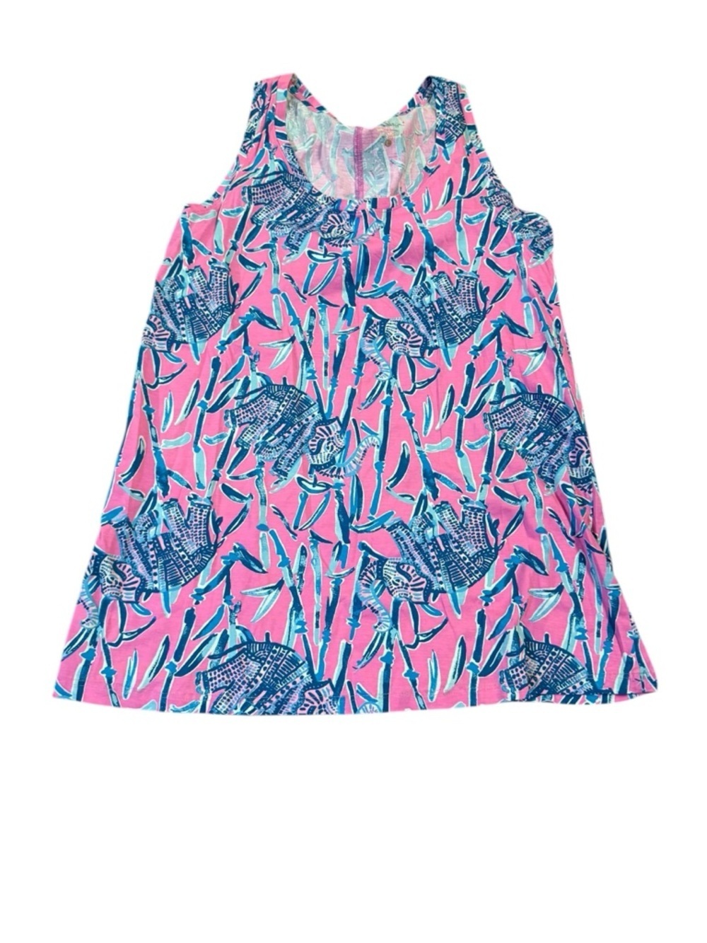 Lilly Pulitzer Pink Floral-Leaf Tee